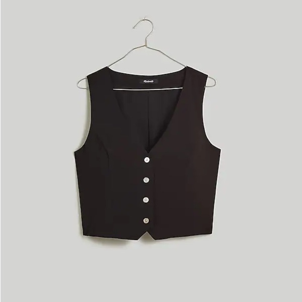 Madewell Katrina Crop Vest Top in Softdrape NM422 - Picture 4 of 6